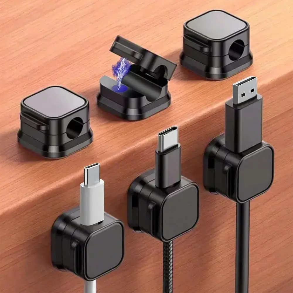 Blue Star PJ-OCZ7 magnetic cable organizer - black (3 pcs.)