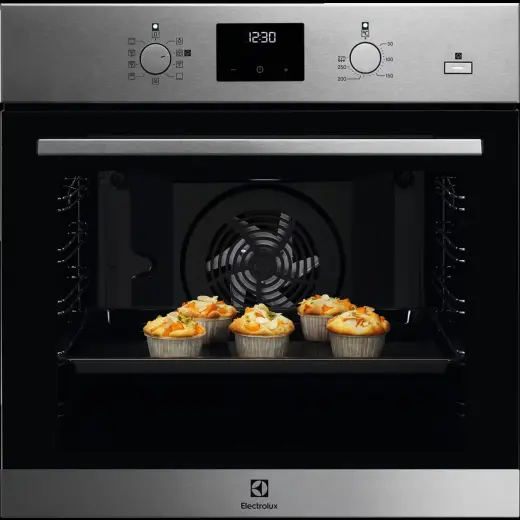 Electrolux 600.sērijas cepeškrāsns, iebūv., 72 l. nerūsoša tērauda
