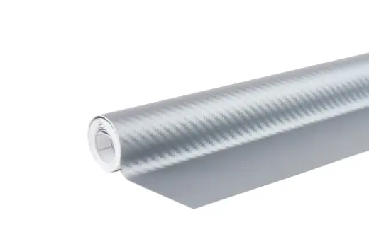 3D CARBON fiber SILVER foil 30cm x 150cm AMIO-02600