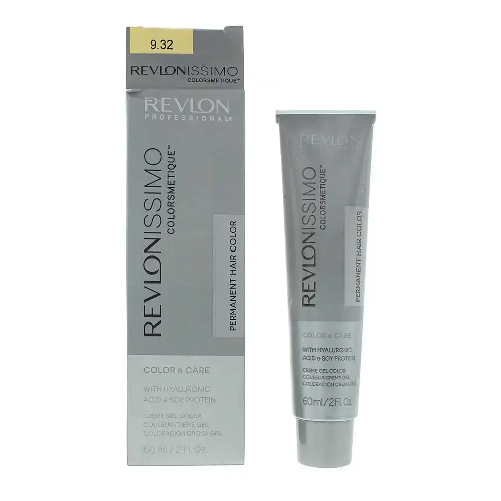 Revlon, Revlonissimo Colorsmetique, Permanent Hair Dye, 9.32 Very Light Golden Pearl Blonde, 60 ml
