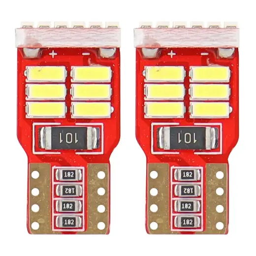 LED CANBUS 18SMD 4014 T10e W5W White 12V AMIO-01286