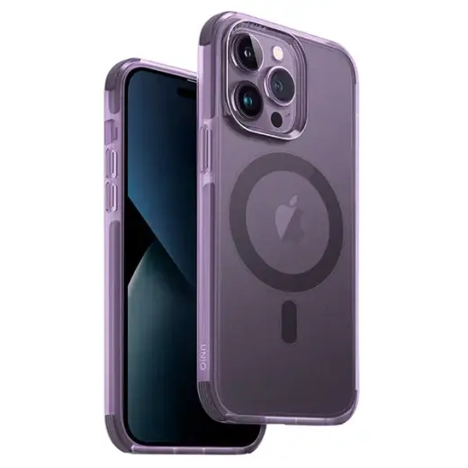 UNIQ etui Combat iPhone 14 Pro 6,1" Magclick Charging purpurowy|fig purple