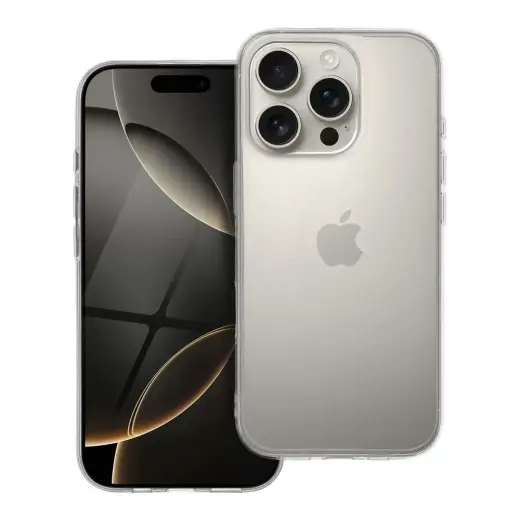 CLEAR 2 mm telefono dėklas iPhone 16 Pro skaidrus
