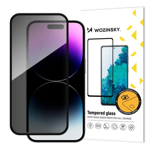 Защитное стекло Wozinsky Privacy Glass для iPhone 16 Pro | iPhone 17 (эффект приватности)