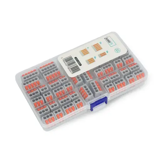 Set of electric cubes 2/3/4/5pin 32A/250V - orange - 46pcs. - justPi