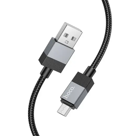 Hoco X110 data transfer and charging cable | USB-A to Micro USB | 12W | 1m | black