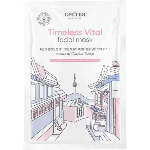 Cettua, Timeless Vital, Anti-Aging, Sheet Mask, For Face, 20 g