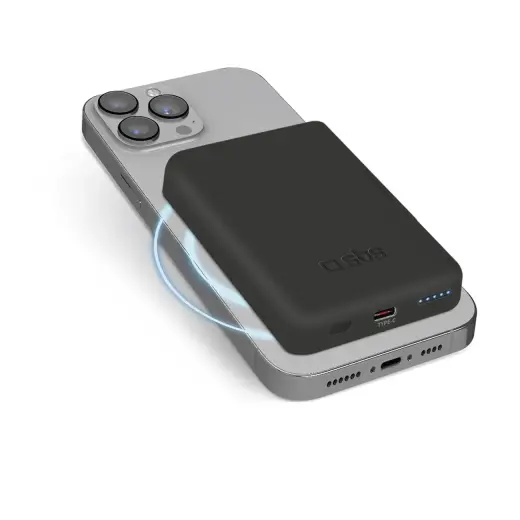 SBS TEBB5000MAG1CK external battery (powerbank) | 5000 mAh | 10W | USB-C, MagSafe | black