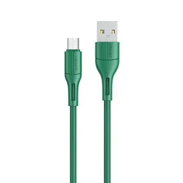 USAMS U68 SJ502USB04 datu pārraides un uzlādes vads | USB-A uz Micro USB | 10W | 1m | zaļš
