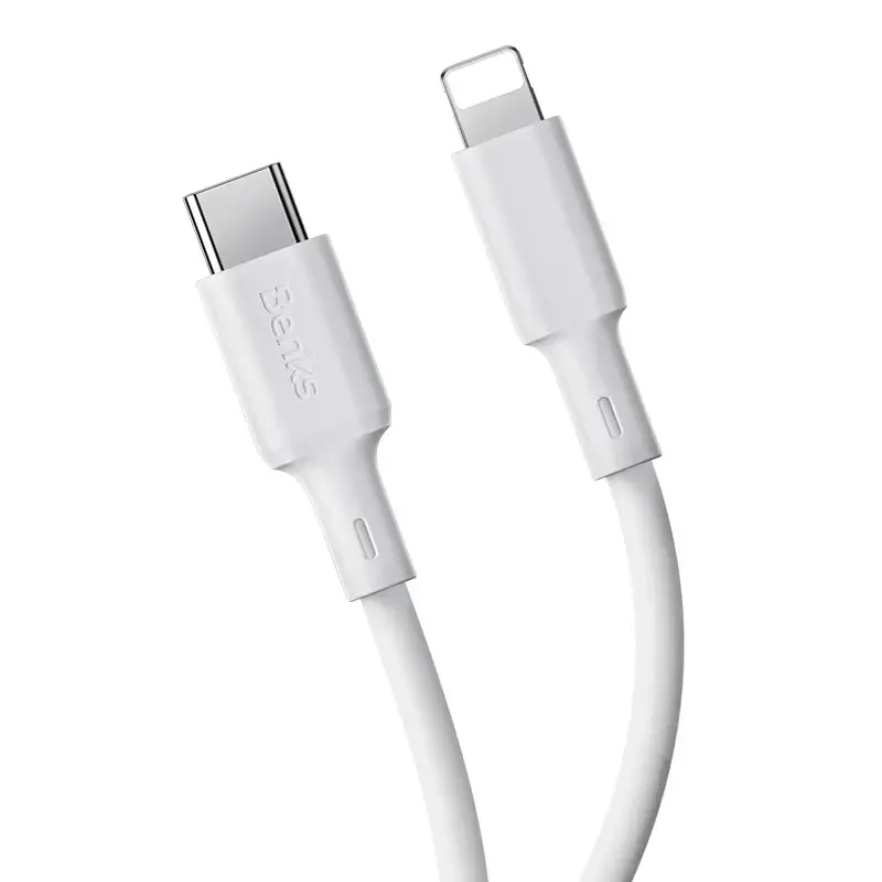 Benks Cable D45 - USB to Lightning - 2,4A 1,2 metres white