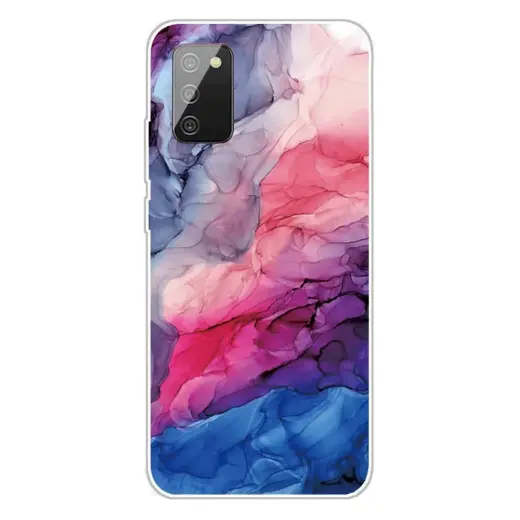 Fusion marble silikona aizsargapvalks Samsung A025 Galaxy A02S zils - violets