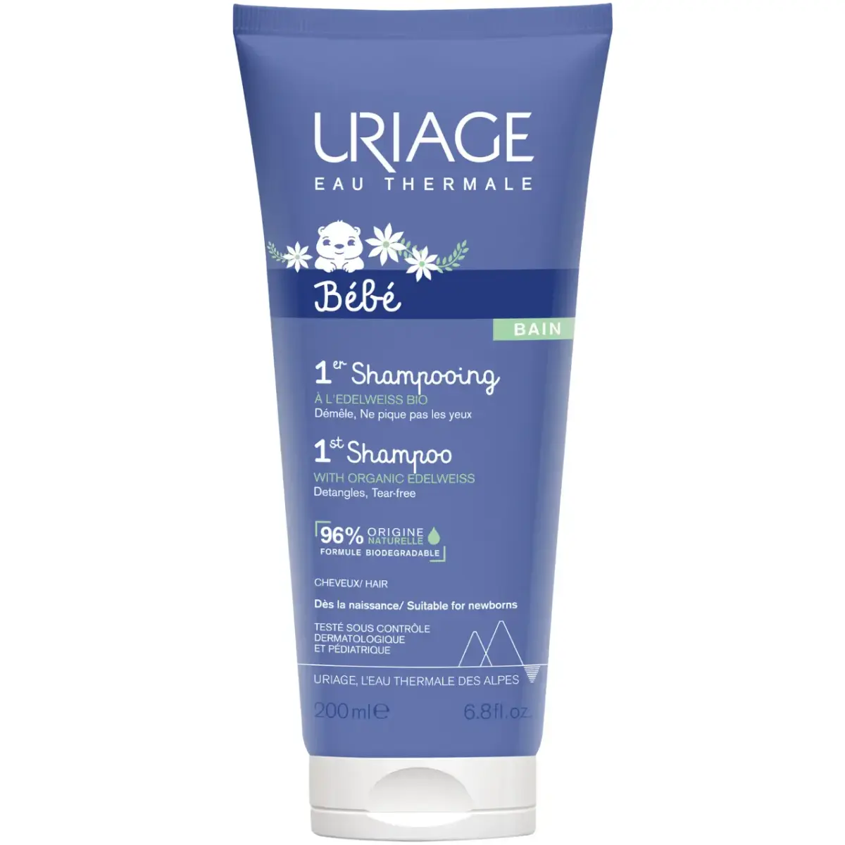 Uriage, 1er Bebe, Hair Shampoo, Detangle, 200 ml