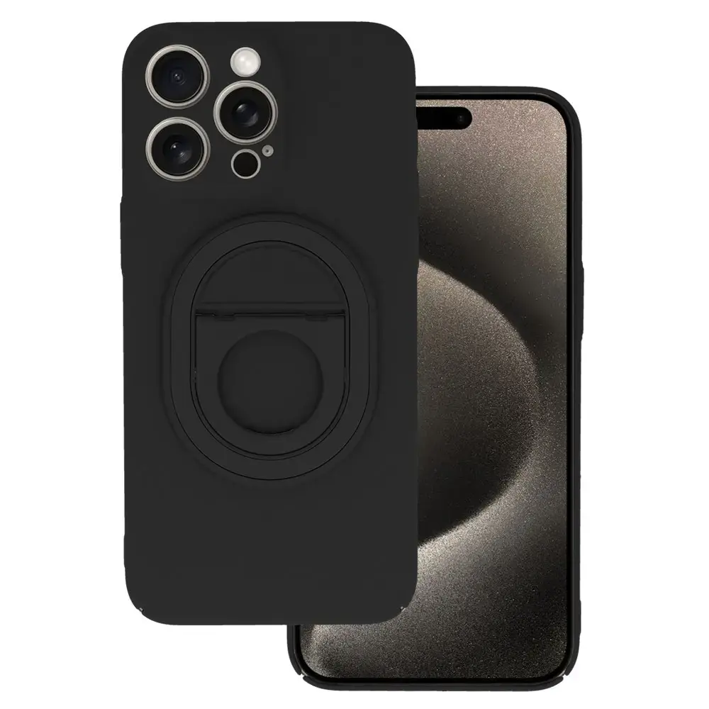 Tel Protect Magnetic Elipse maciņš telefonam iPhone 15 Pro Max melns
