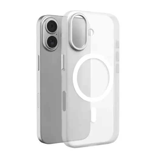 Puro Lightfeel telefoni ümbris MagSafe toega iPhone 17 läbipaistev valge