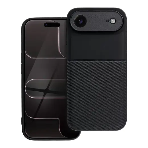 NOBLE telefono dėklas iPhone 17 Air juodas