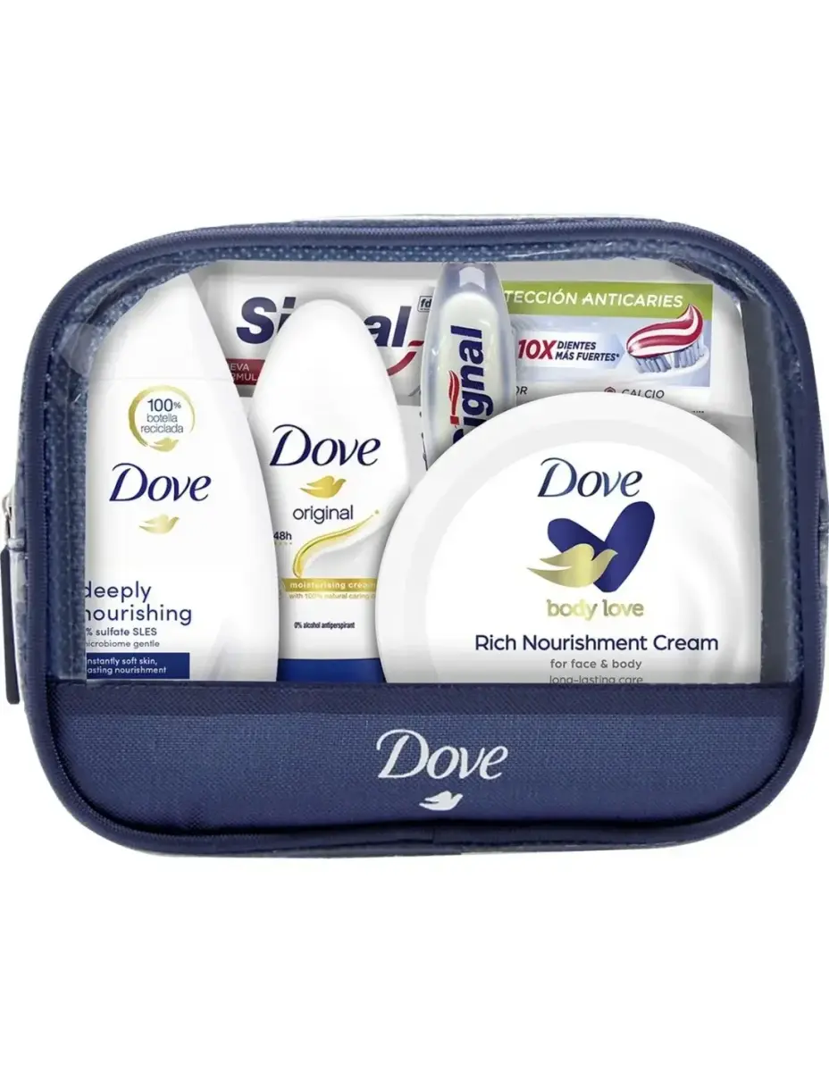 Dove Women`s Travel Toiletry Bag, Set