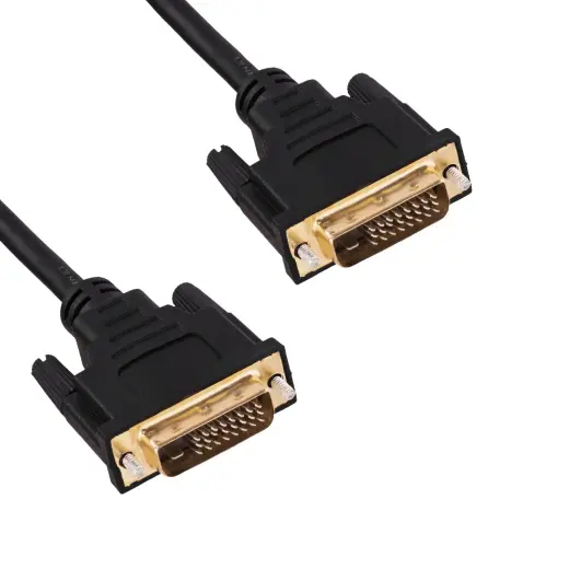 DVI kabelis Akyga AK-AV-06 ver. 24+1 pin 1.8m melns