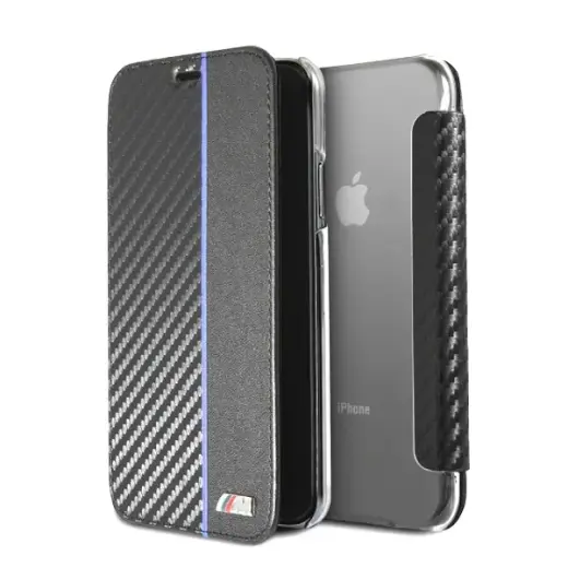 Etui book BMW BMFLBKPXTRCAPNBK iPhone X czarny|black