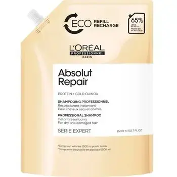 L´Oréal Professionnel Série Expert Absolut Repair Gold Quinoa + Protein Shampoo ( Refill ) - Náplň šamponu na poškozené vlasy 1000ml