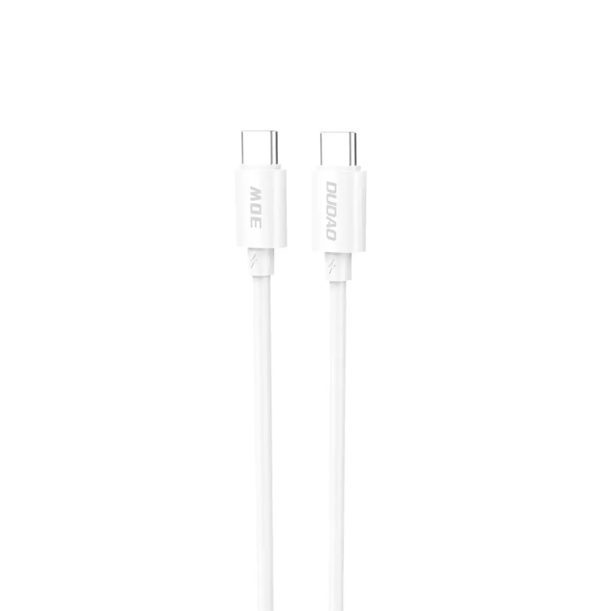 Dudao L4C datu pārraides un uzlādes vads | USB-C uz USB-C | 30W | 2m | balts
