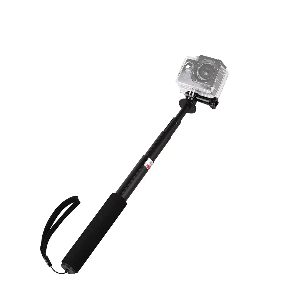 Selfie stick ar kameras turētāju