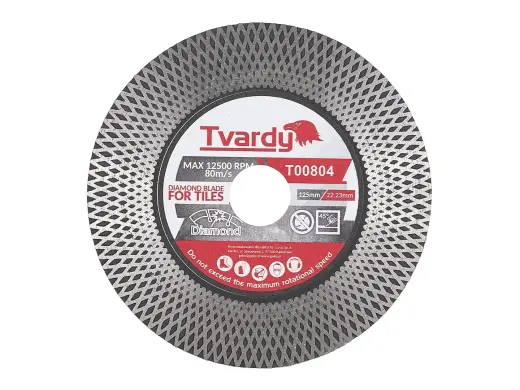 Tvardy Teemantketas portselankivikeraamika lõikamiseks ja lihvimiseks 125mm, ava 22.23mm