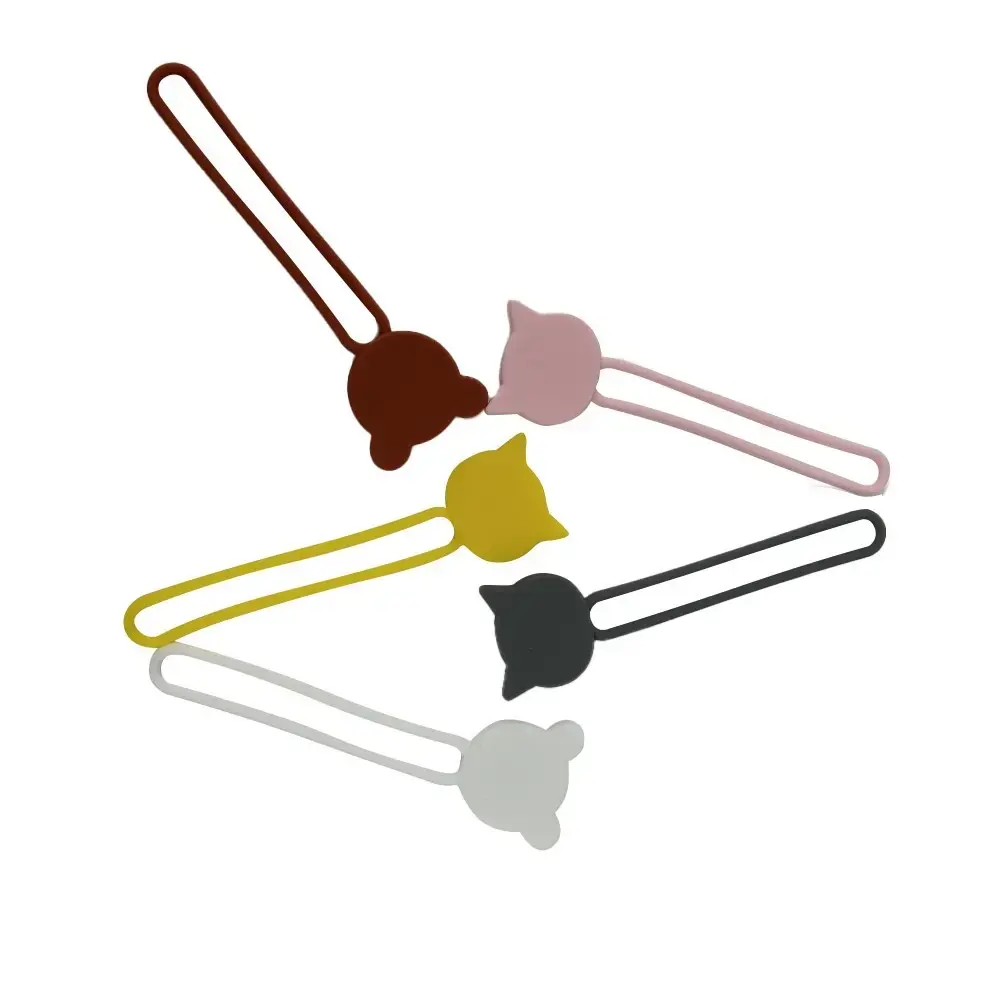 Silicone cable reel - brown