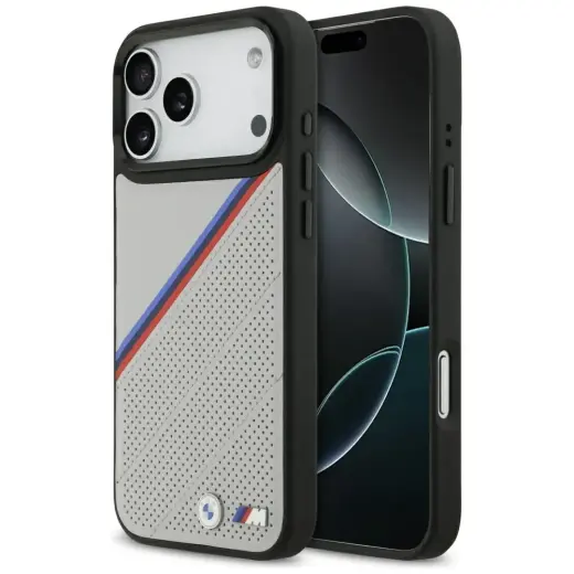 BMW M Tricolor Metal Logo telefoniümbris MagSafe toega seadmele iPhone 17 Pro Max hall
