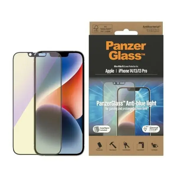 PanzerGlass Ultra-Wide Fit tempered glass for phone iPhone 14 | iPhone 13 Pro | iPhone 13 6,1