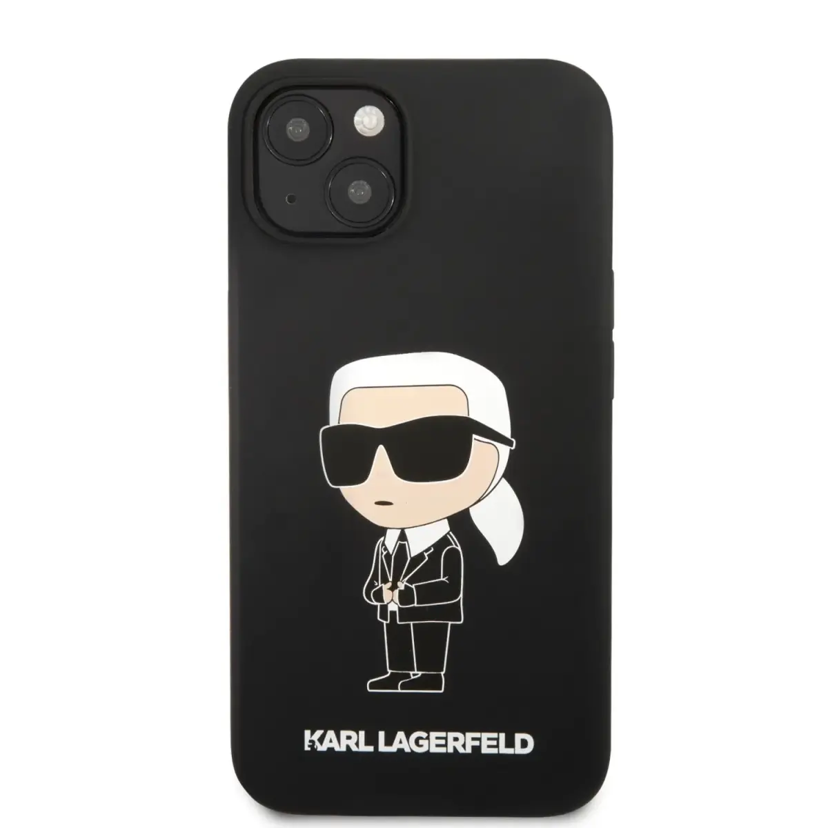 Karl Lagerfeld Liquid Silicone Ikonik NFT Case for iPhone 13 Black