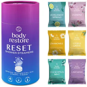 Body Restore Reset mix Shower Steamers ( 6 pcs ) - Set of aromatic shower tablets