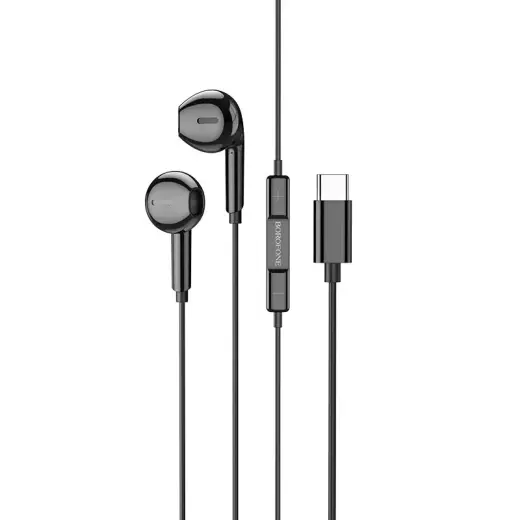 Borofone Earphones BM71 Light Song with microphone Type C black
