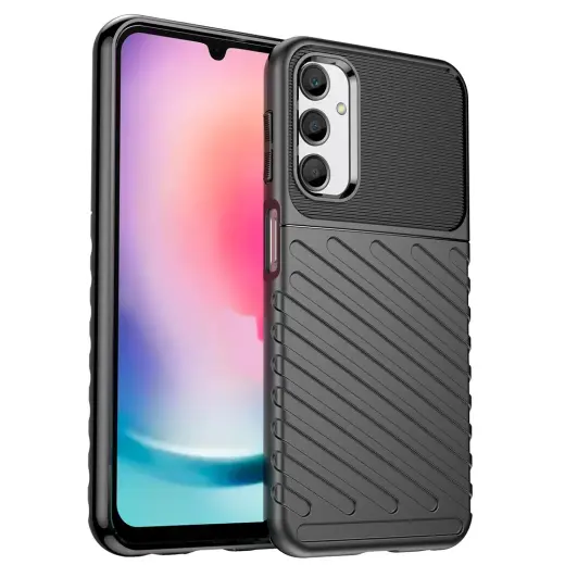 Thunder Case phone case for Samsung Galaxy A24 4G (A245) black
