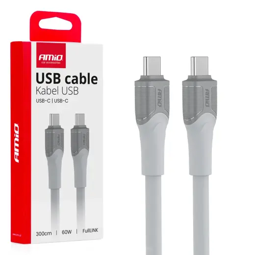 AMiO X111 провод для передачи данных и зарядки | USB-C на USB-C | 60W | 3m