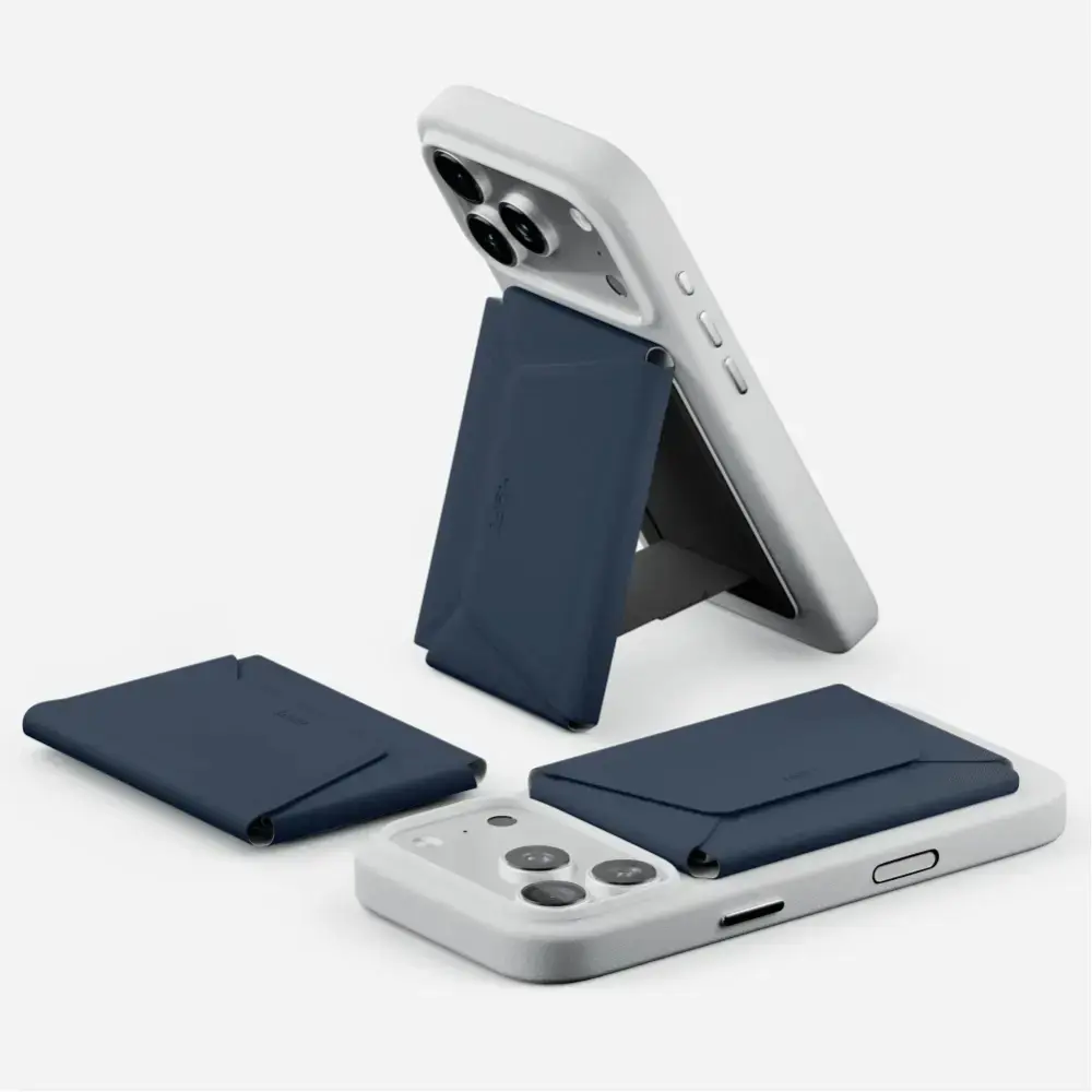 Moft Agile Travel MagSafe Magnetic Wallet for Tripod in navy blue