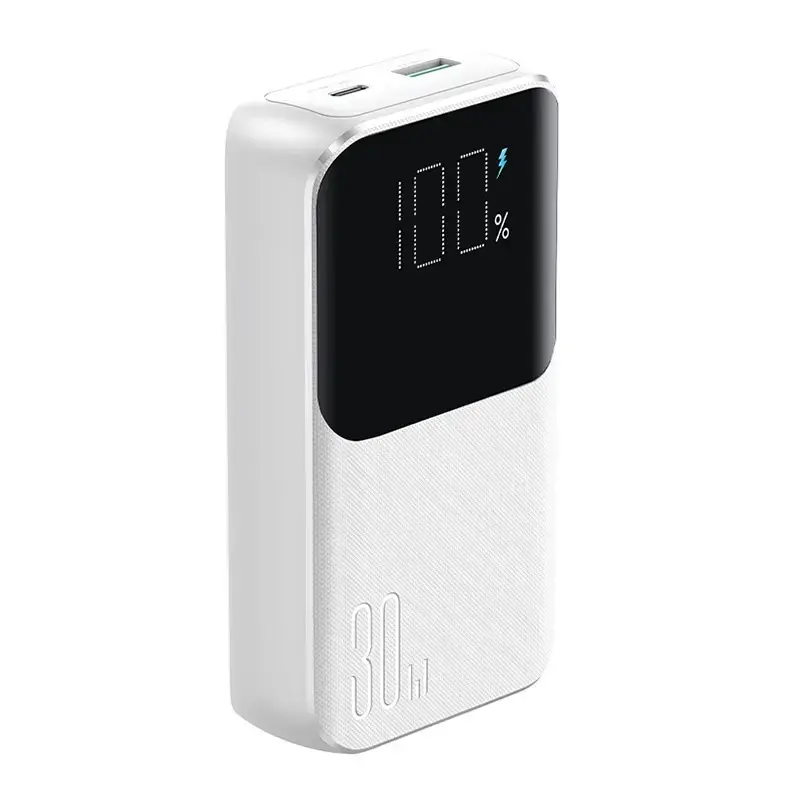 Joyroom JR-PBC06 ārējais akumulators (powerbank) | 10 000 mAh | 30W | USB-C, Lightning | balts