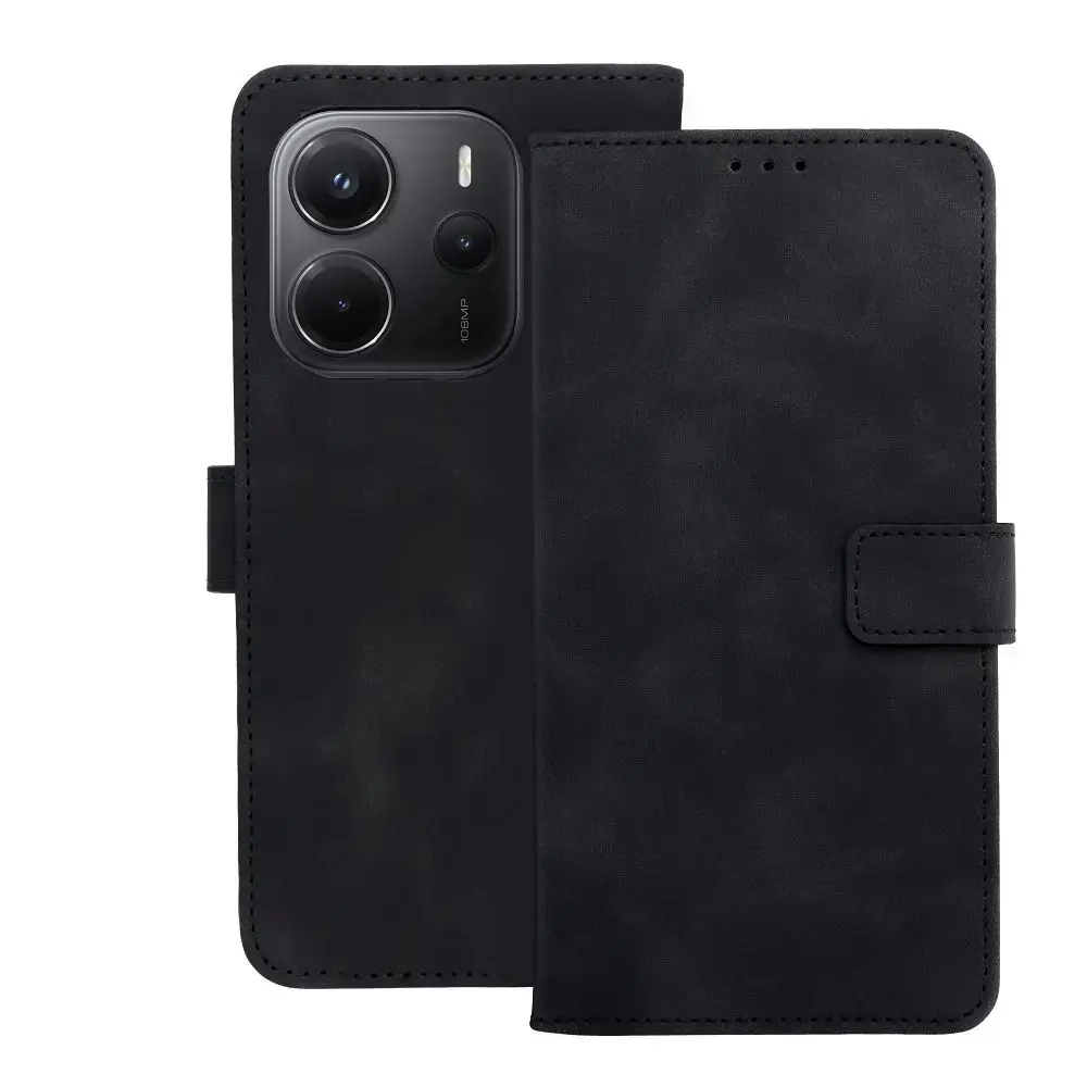 TENDER Book Case for XIAOMI Redmi Note 14 4G (GLOBAL - 164,84mm x 78,15mm x 8,16mm) black