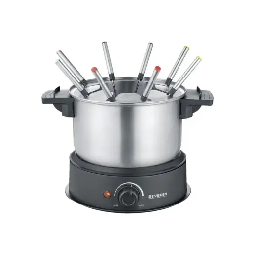 Severin Fondue Set 1,4l stainless steel black Schwarz FO 2470 (FO 2470)