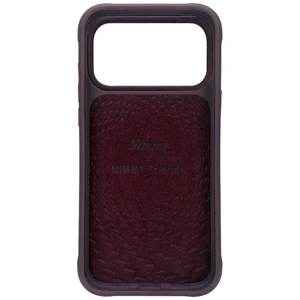 Nimmy case BIG EYED LYING CREAM CAT compatible with MagSafe for IPHONE 18 Pro Max/17 Pro Max purple