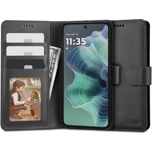 ЗАЩИТНЫЙ КОШЕЛЕК MOTOROLA MOTO G35 5G ЧЕРНЫЙ