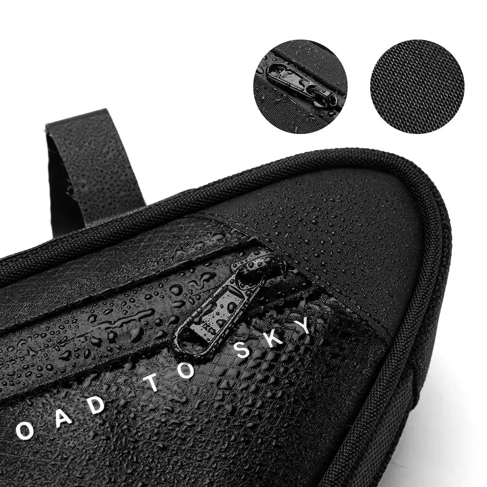 Torba pod ramę 2L Rockbros TL003 ROAD TO SKY wodoodporna – czarna