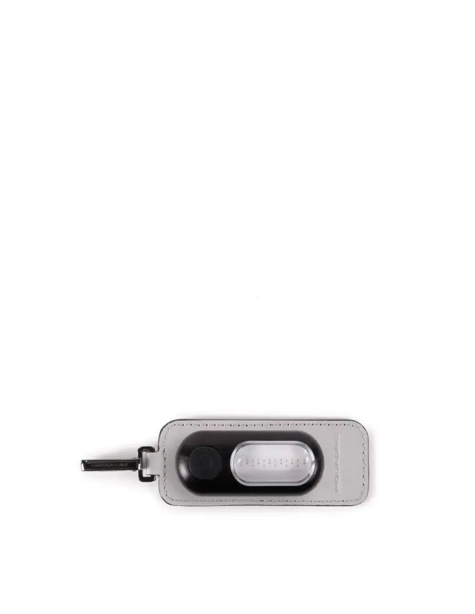 Piquadro, Wearable, Leather Keyring, AC562ORS/GR, Grey