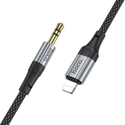 Cable AUX Lightning to Jack 3,5 mm Hoco 1 m UPA26 black