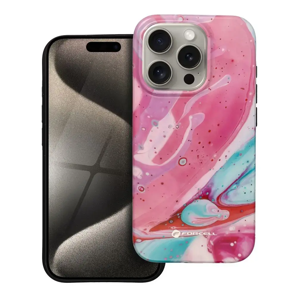 Forcell F-Protect Mirage maciņš ar MagSafe atbalstu telefonam iPhone 15 Pro daudzkrāsains