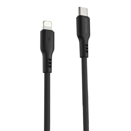Proove Rebirth data transfer and charging cable | USB-C to Lightning | 60W | 1m | black
