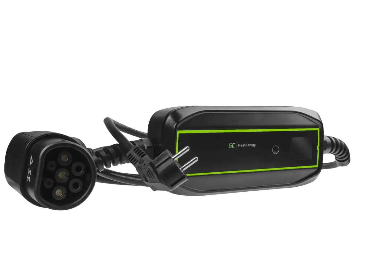 Green Cell EV16 electric vehicle charging station Black 1 Built-in display LCD
