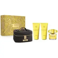Yellow Diamond Dárková sada EDT 90 ml, tělové mléko 100 ml, sprchový gel 100 ml a kosmetická taštička
