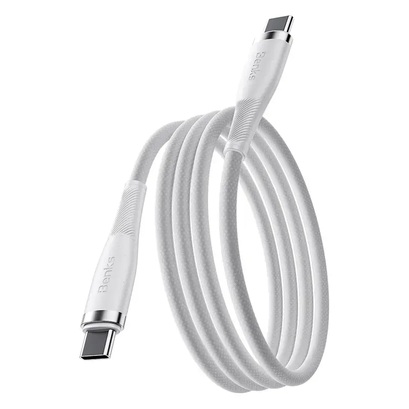 Benks D47 data transfer and charging cable | USB-C to USB-C | 100W | 1m | white