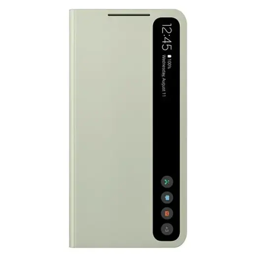 EF-ZG990CME Samsung Clear View Cover for Galaxy S21 FE Olive Green