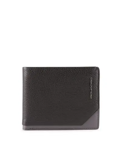 Piquadro, Tallin, Leather Wallet, 42023100, Black, For Men
